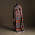 Pedana Hand Block Print Natural Dyed Cotton Kalamkari Saree 65