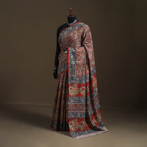Pedana Hand Block Print Natural Dyed Cotton Kalamkari Saree 65