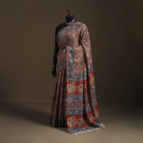 Pedana Hand Block Print Natural Dyed Cotton Kalamkari Saree 65