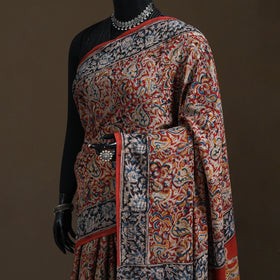 Pedana Hand Block Print Natural Dyed Cotton Kalamkari Saree 65