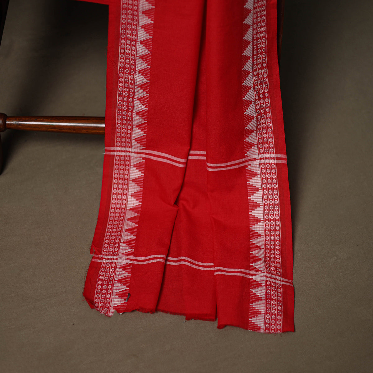 Sanganeri Block Print Cotton Unstitched Dress Material: Kurta, Bottom & Dupatta with Jewellery 26