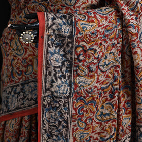 Pedana Hand Block Print Natural Dyed Cotton Kalamkari Saree 65