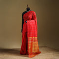 Pure Handwoven Mangalagiri Silk Cotton Pattu Saree 17