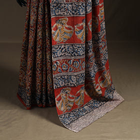 Pedana Hand Block Print Natural Dyed Cotton Kalamkari Saree 65