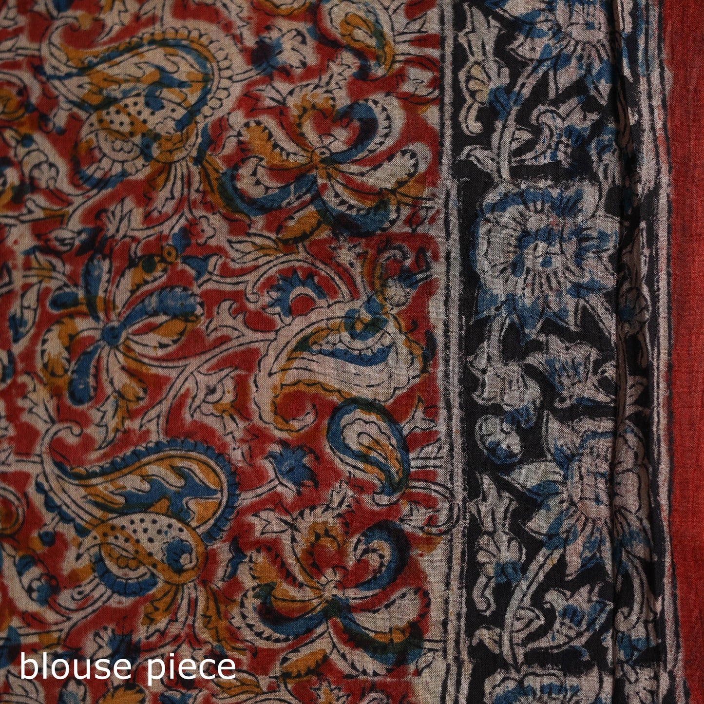 Pedana Hand Block Print Natural Dyed Cotton Kalamkari Saree 65