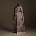 Pedana Hand Block Print Natural Dyed Cotton Kalamkari Saree 66