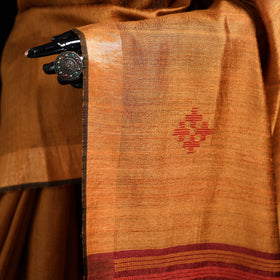 Handspun Handwoven Bhagalpuri Tussar Silk Saree 06