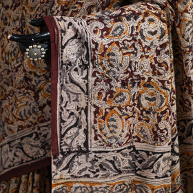 Pedana Hand Block Print Natural Dyed Cotton Kalamkari Saree 66