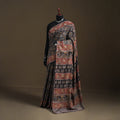 Pedana Hand Block Print Natural Dyed Cotton Kalamkari Saree 67