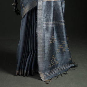 Handspun Handwoven Bhagalpuri Tussar Silk Saree 07