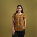 Pochampally Ikat Mercerised Cotton Crop Top for Women 11
