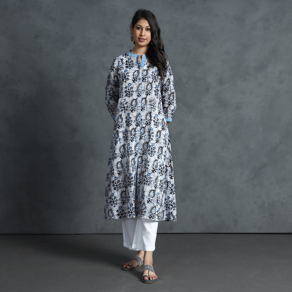 batik printed kurta