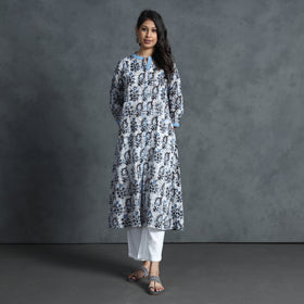 Buy Hand Batik Printed Cotton Kurta for Women