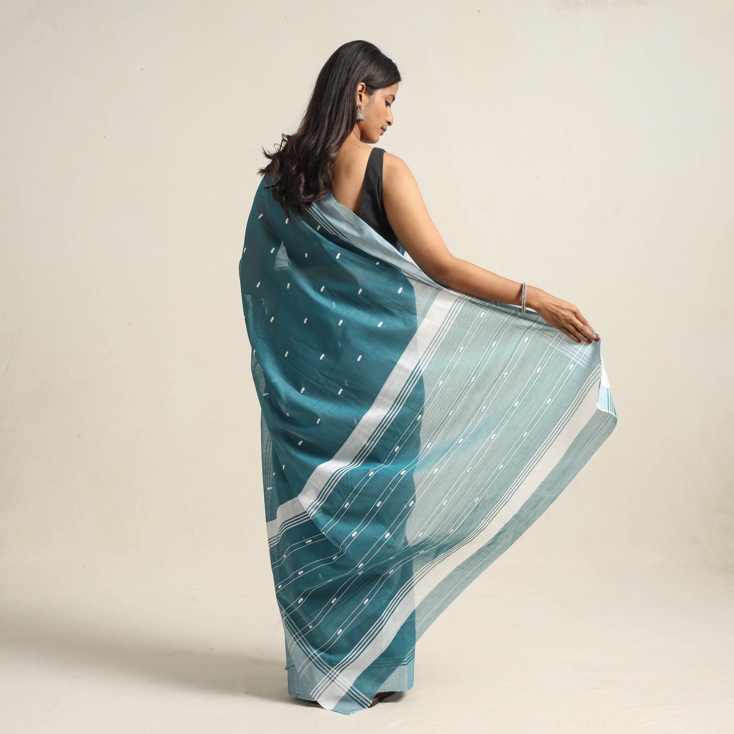 Traditional Handloom Chanderi Silk Cotton Saree 01