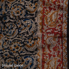 Pedana Hand Block Print Natural Dyed Cotton Kalamkari Saree 68