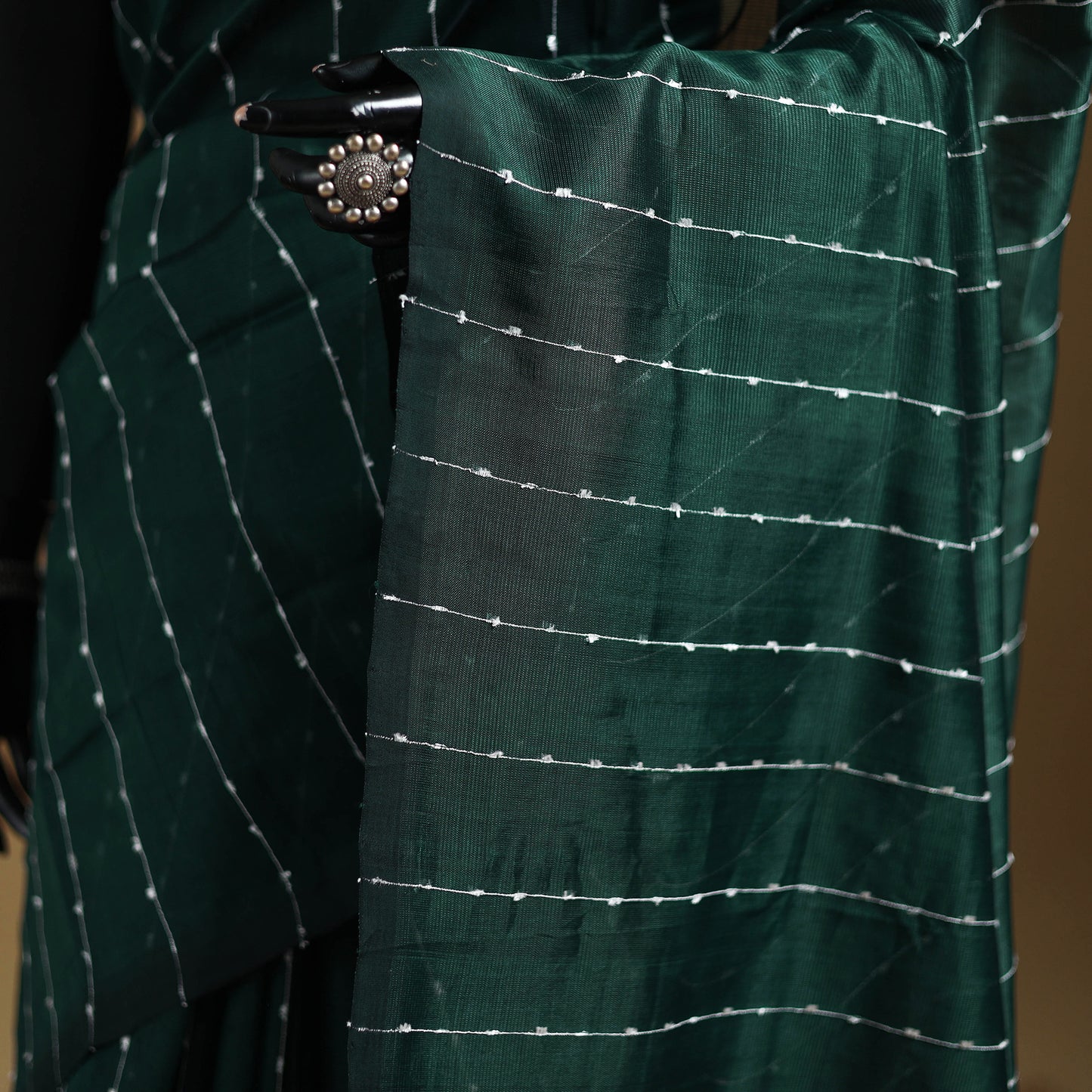 Pure Handwoven Mangalagiri Silk Cotton Pattu Saree 20