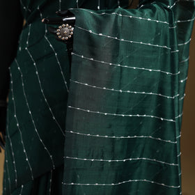 Pure Handwoven Mangalagiri Silk Cotton Pattu Saree 20