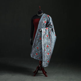 Phulkari Hand Embroidered Chanderi Silk Dupatta 42