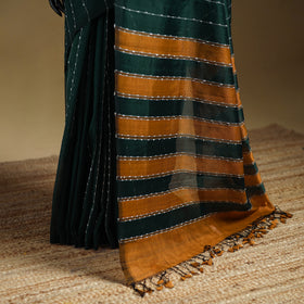 Pure Handwoven Mangalagiri Silk Cotton Pattu Saree 20