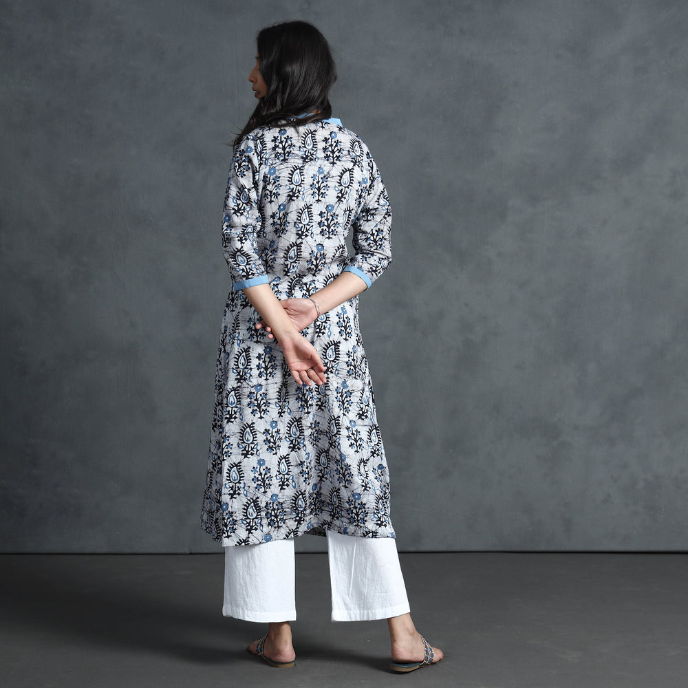 batik printed kurta