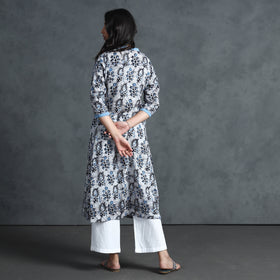 Buy Hand Batik Printed Cotton Kurta for Women