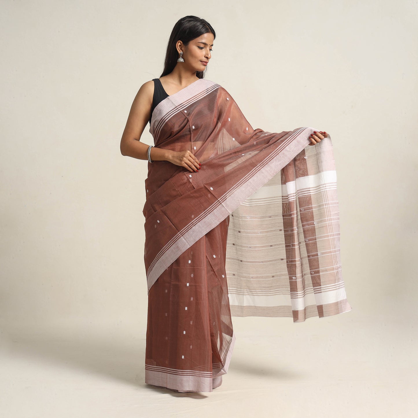 Traditional Handloom Chanderi Silk Cotton Saree 02