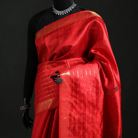 Handspun Handwoven Bhagalpuri Tussar Silk Saree 10