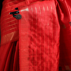 Handspun Handwoven Bhagalpuri Tussar Silk Saree 10