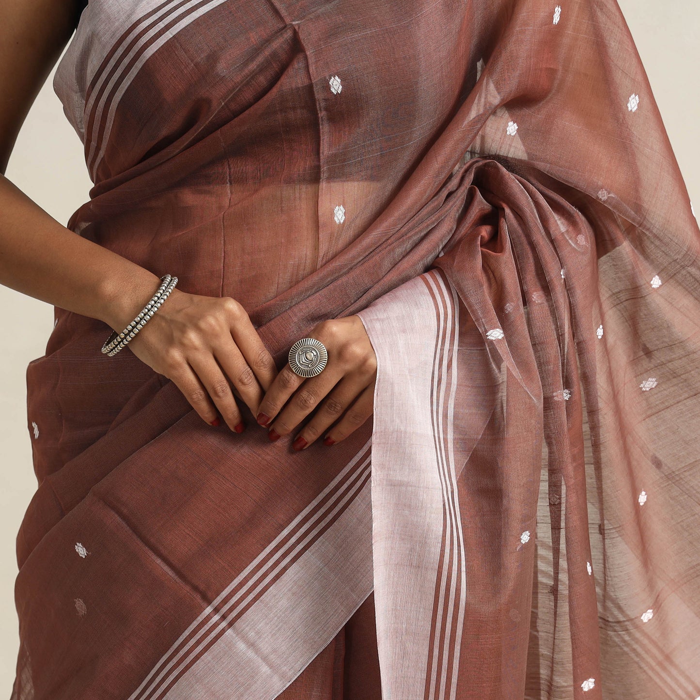 Traditional Handloom Chanderi Silk Cotton Saree 02