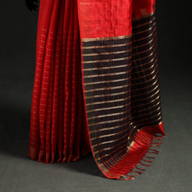 Handspun Handwoven Bhagalpuri Tussar Silk Saree 10