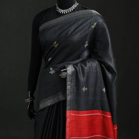 Handspun Handwoven Bhagalpuri Desi Tussar Silk Saree 12