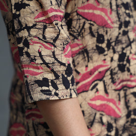 Buy Hand Batik Printed Cotton Kurta for Women