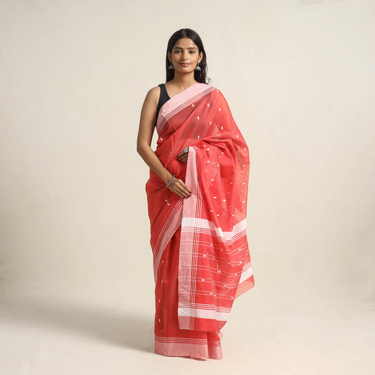 Traditional Handloom Chanderi Silk Cotton Saree 04