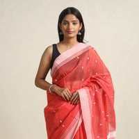 Traditional Handloom Chanderi Silk Cotton Saree 04