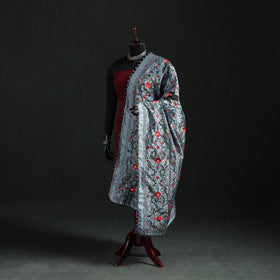 Phulkari Hand Embroidered Chanderi Silk Dupatta 48