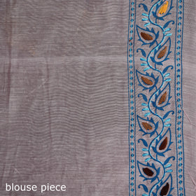 Hand Embroidered Chapa Work Silk Cotton Saree 01