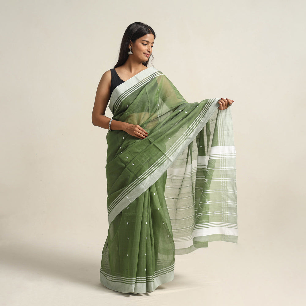 Traditional Handloom Chanderi Silk Cotton Saree 07