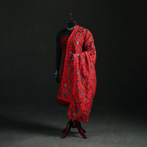 Phulkari Hand Embroidered Chanderi Silk Dupatta 51