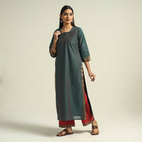 Mangalagiri Kurta with Palazzo & Dupatta Set