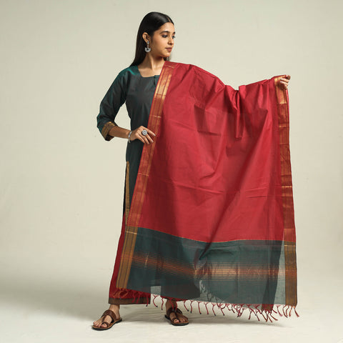 Mangalagiri Kurta with Palazzo & Dupatta Set