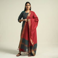 Mangalagiri Kurta with Palazzo & Dupatta Set