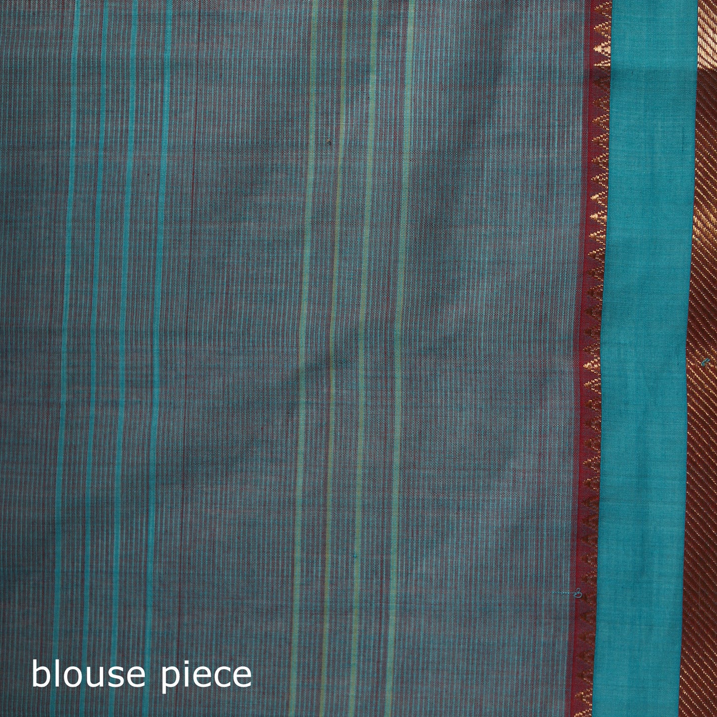 Red - Pure Handwoven Zari Checks Mangalagiri Cotton Saree 28
