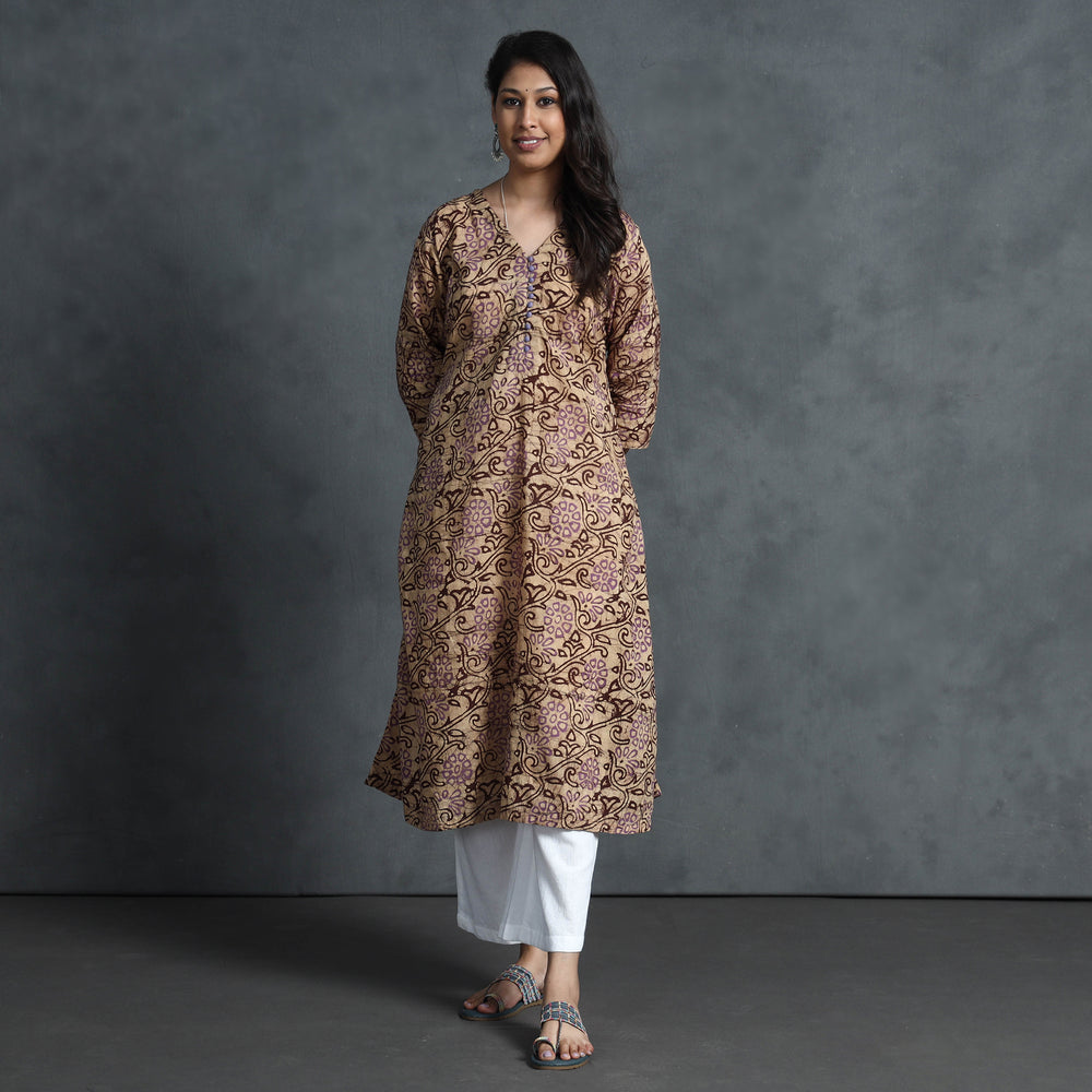 batik printed kurta