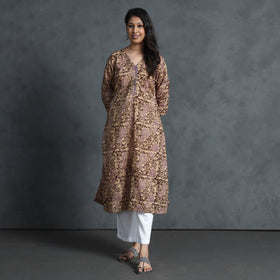 Buy Hand Batik Printed Cotton Kurta for Women