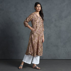 Buy Hand Batik Printed Cotton Kurta for Women