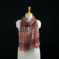 Pure Merino Wool Stole in Pedana Kalamkari Block Prints 06