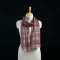 Pure Merino Wool Stole in Pedana Kalamkari Block Prints 08
