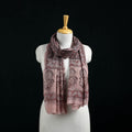 Pure Merino Wool Stole in Pedana Kalamkari Block Prints 09