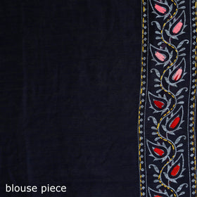 Hand Embroidered Chapa Work Silk Cotton Saree 03