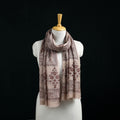 Pure Merino Wool Stole in Pedana Kalamkari Block Prints 12